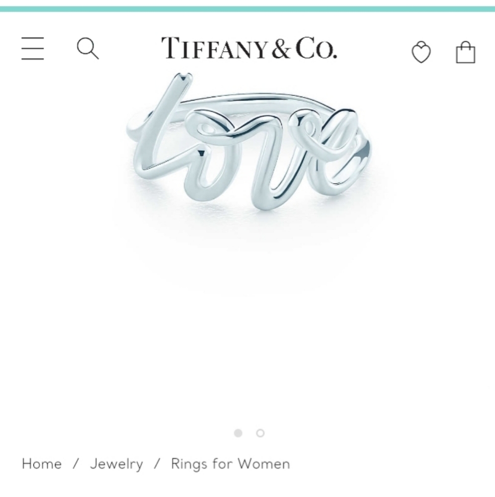 Tiffany & Co. Paloma Picasso graffiti love ring
